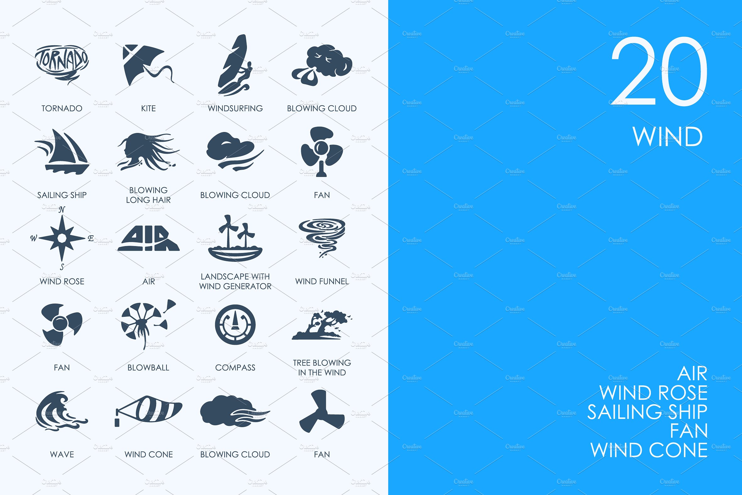 Wind icons