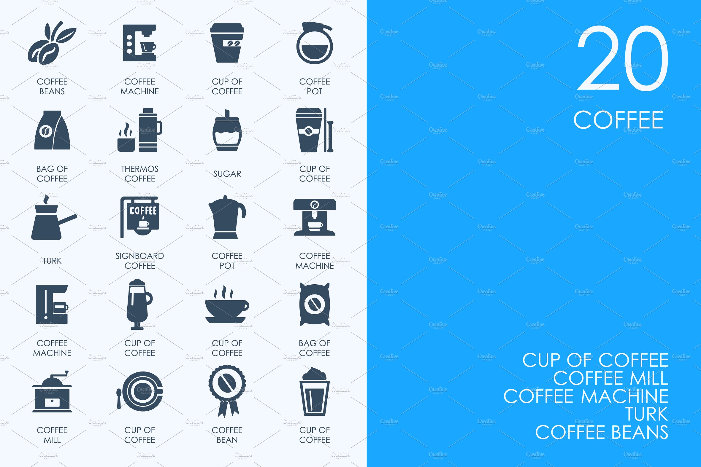 Coffee icons