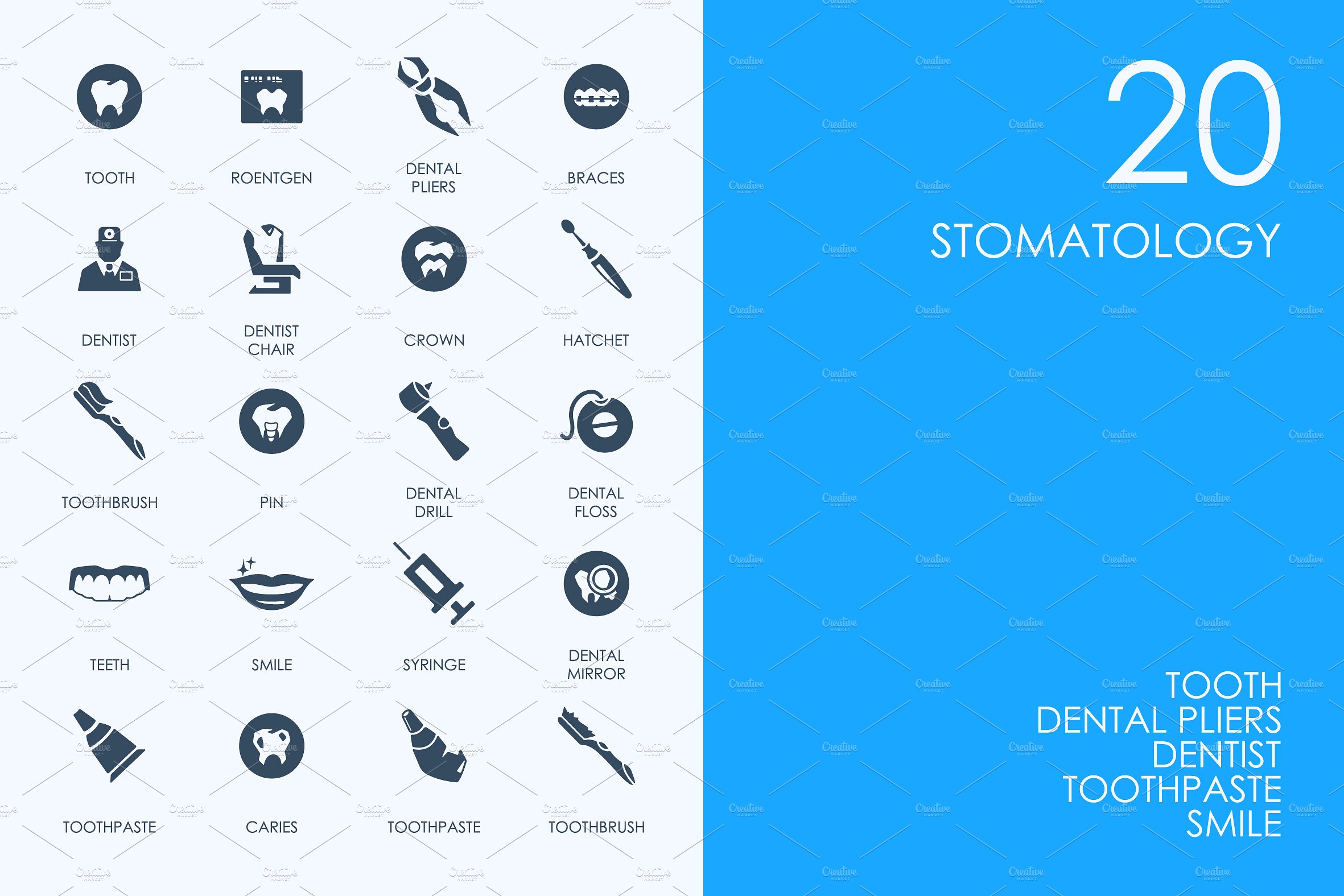 Stomatology icons