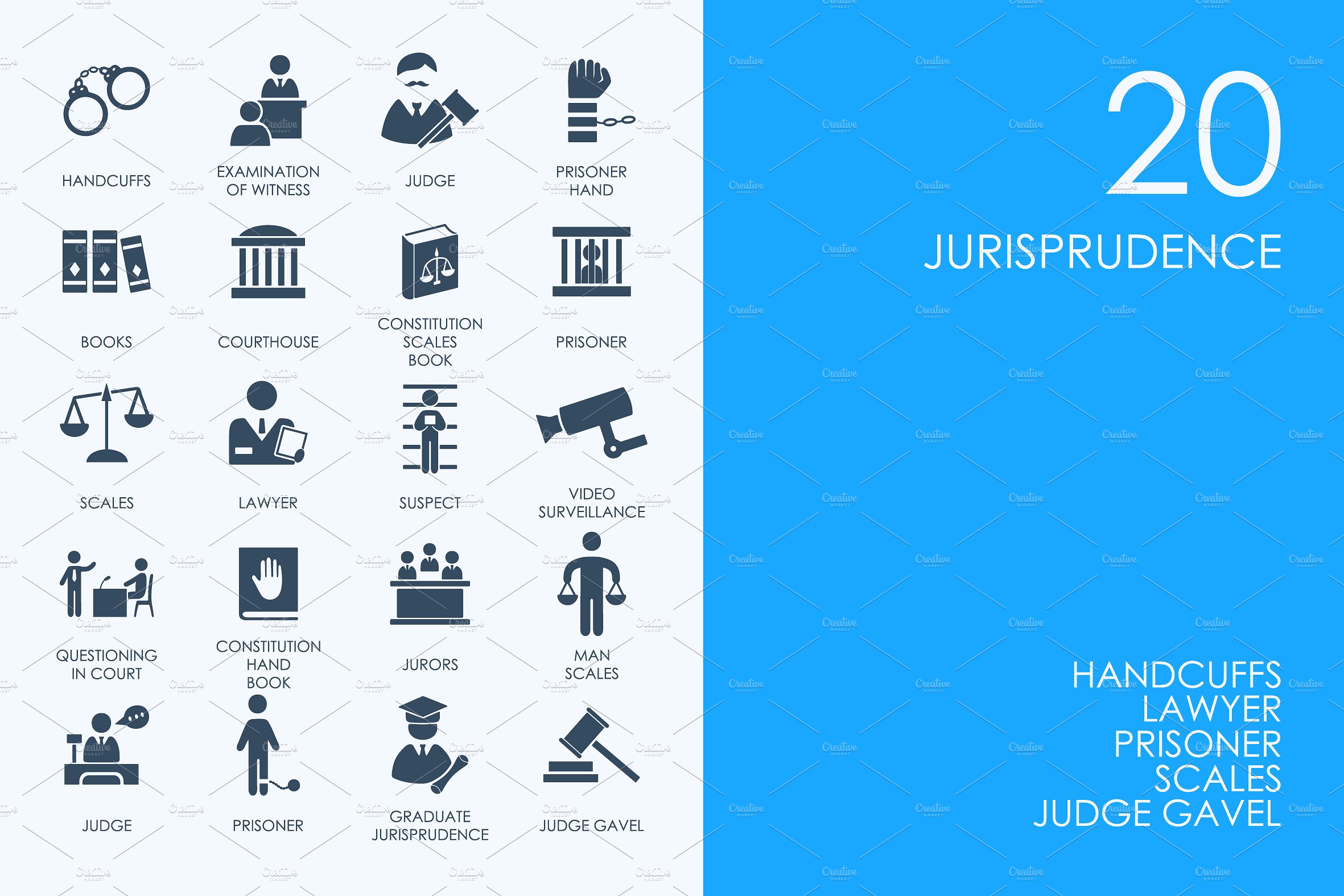 Jurisprudence icons