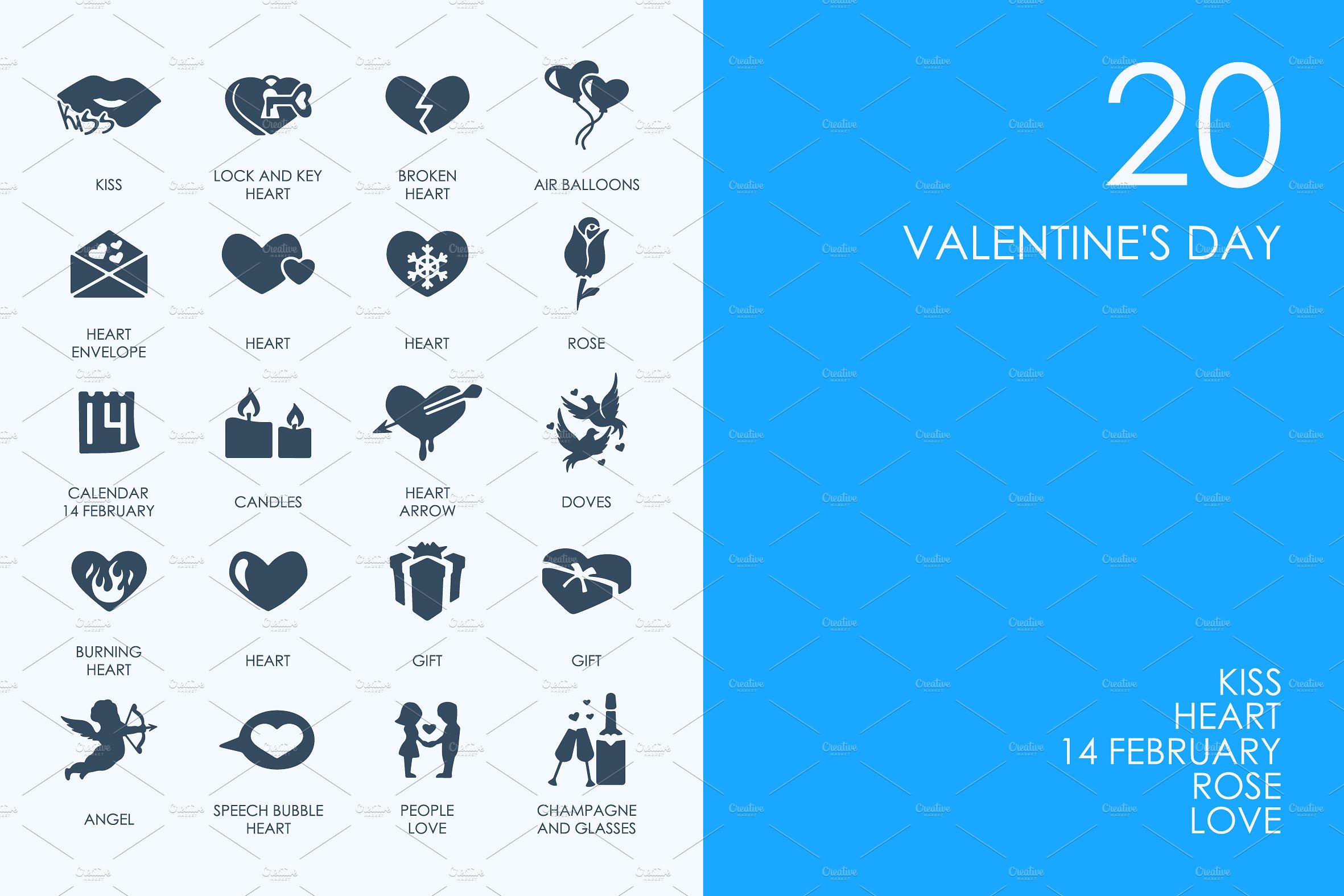 Valentine-#039;s Day icons