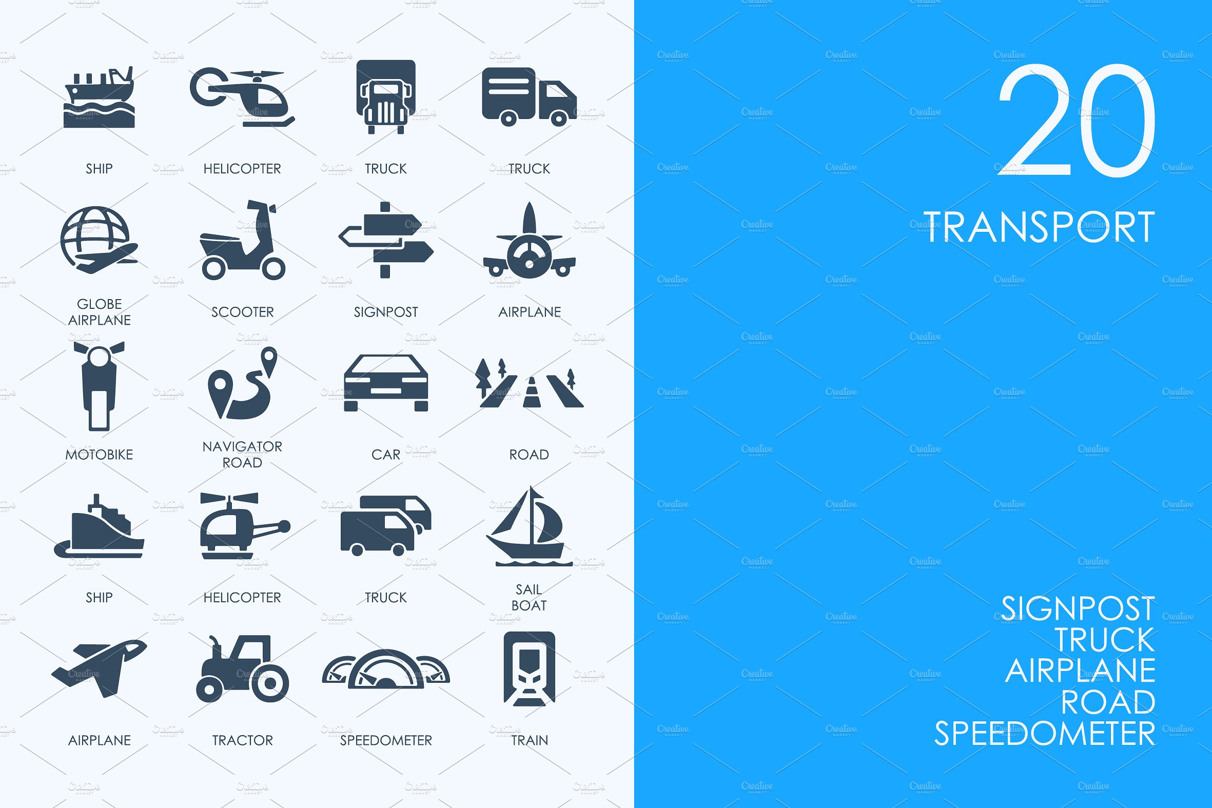 Transport icons