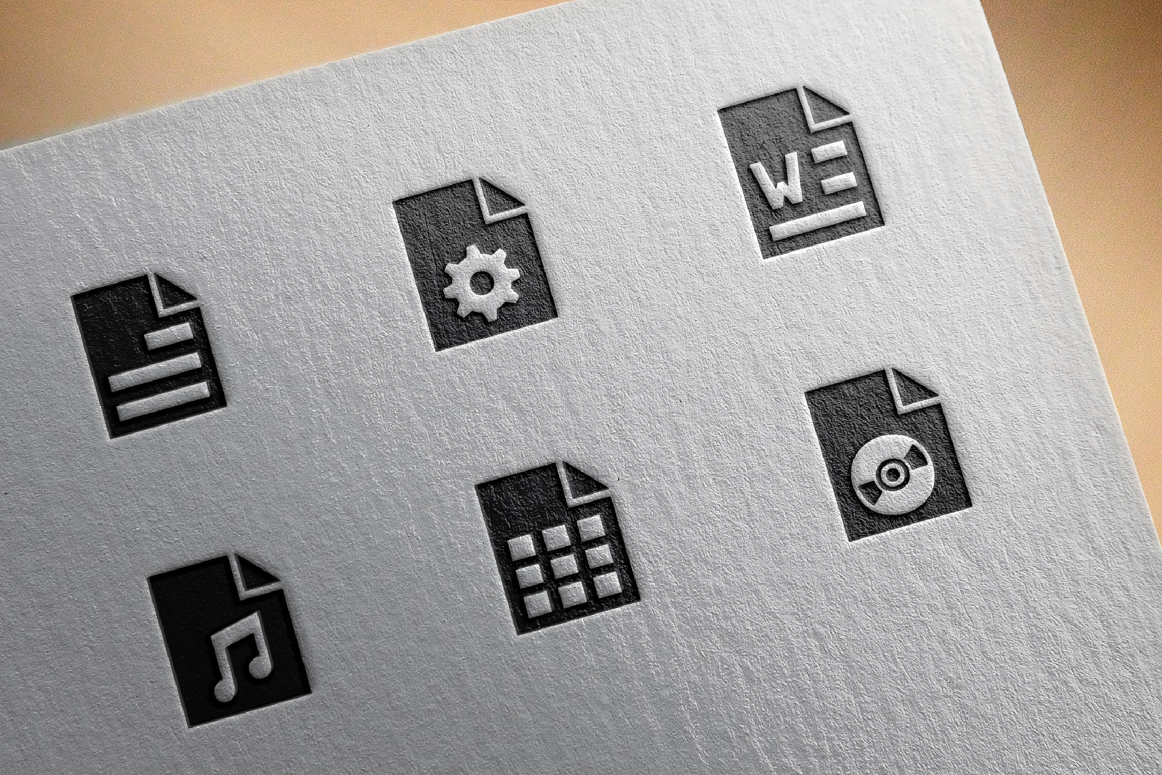 File formats icons