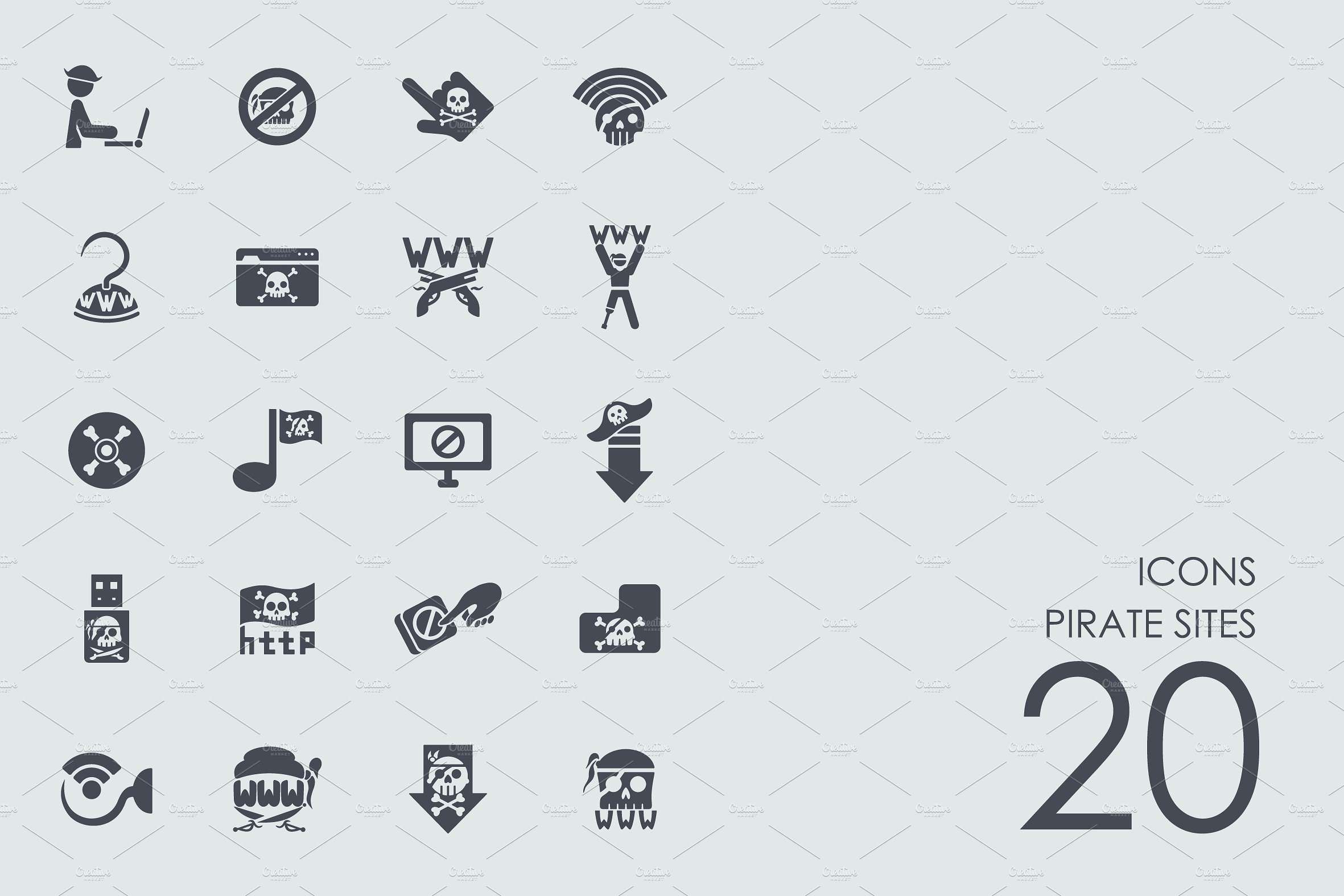 Pirate sites icons