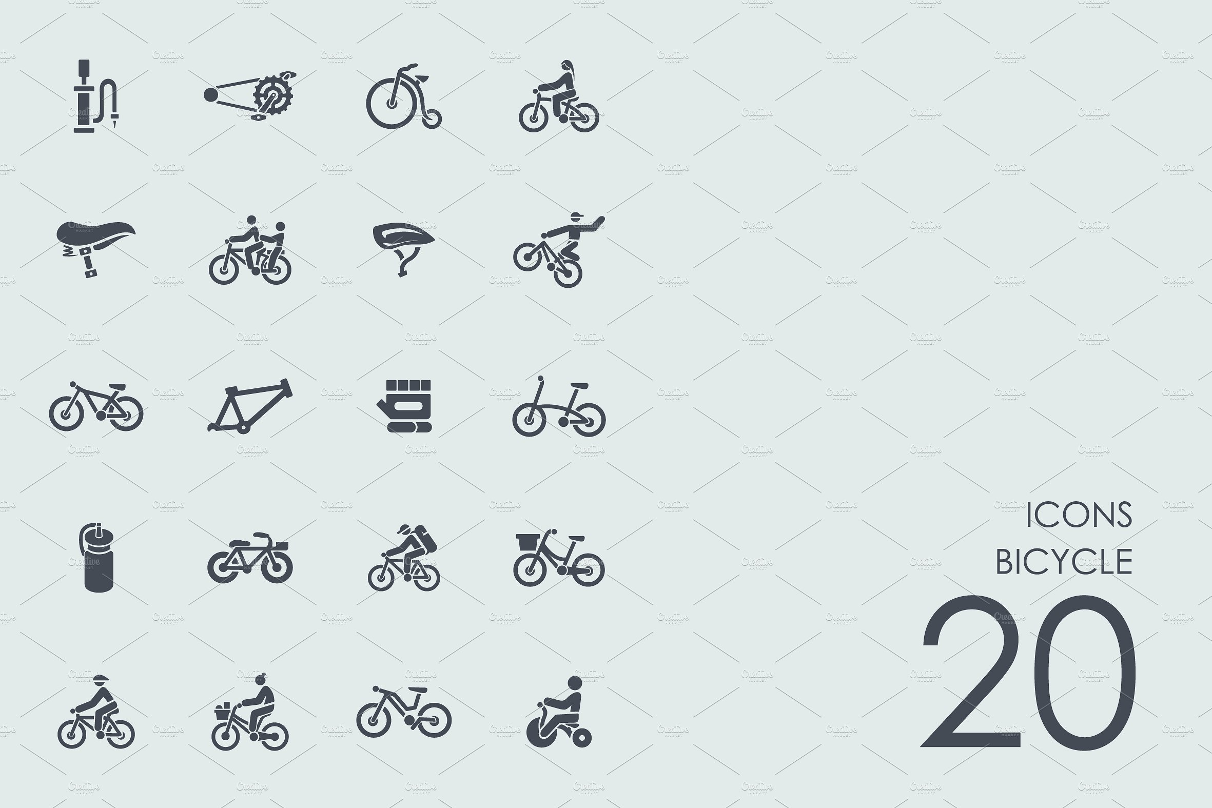 Bicycle icons