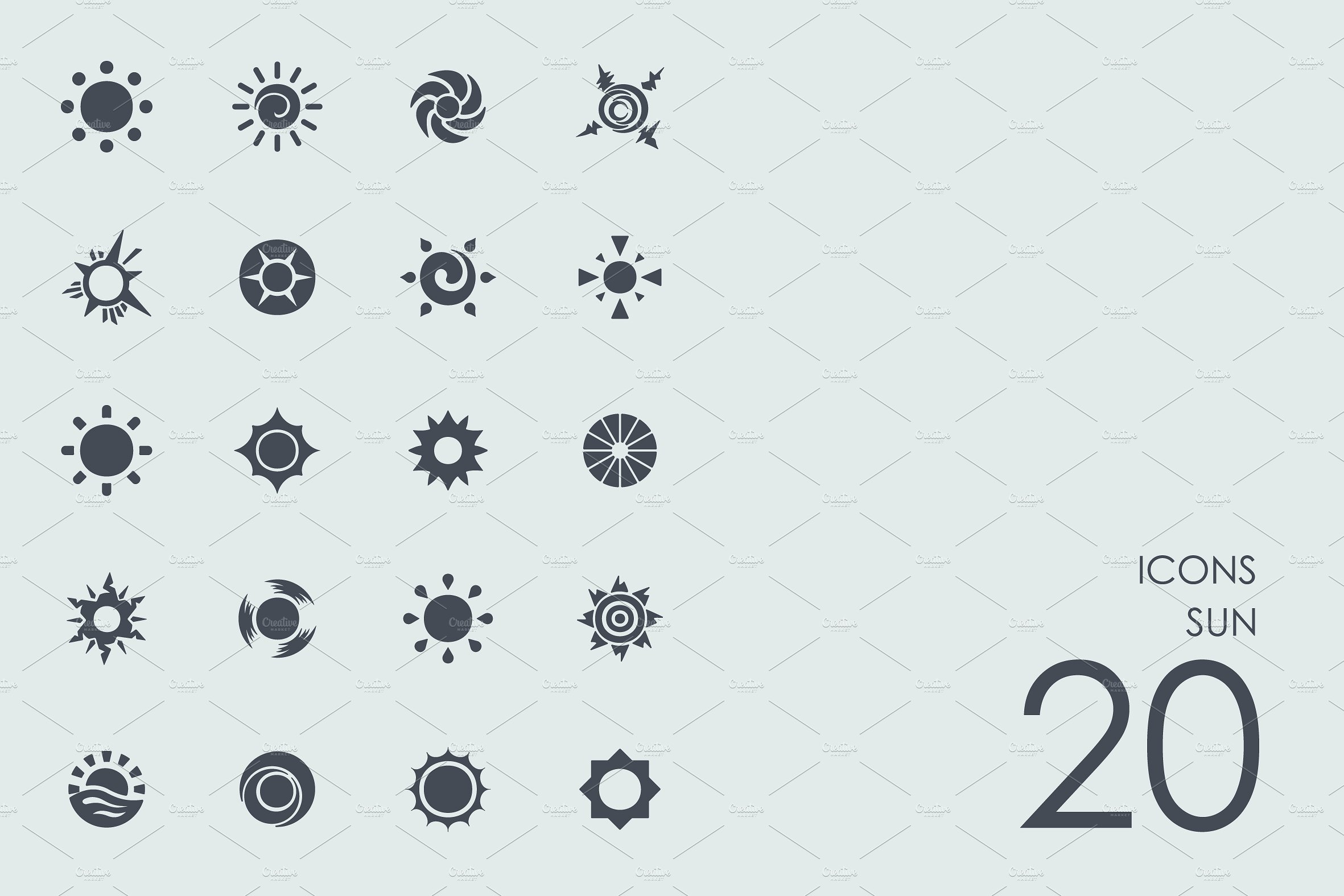 Sun icons