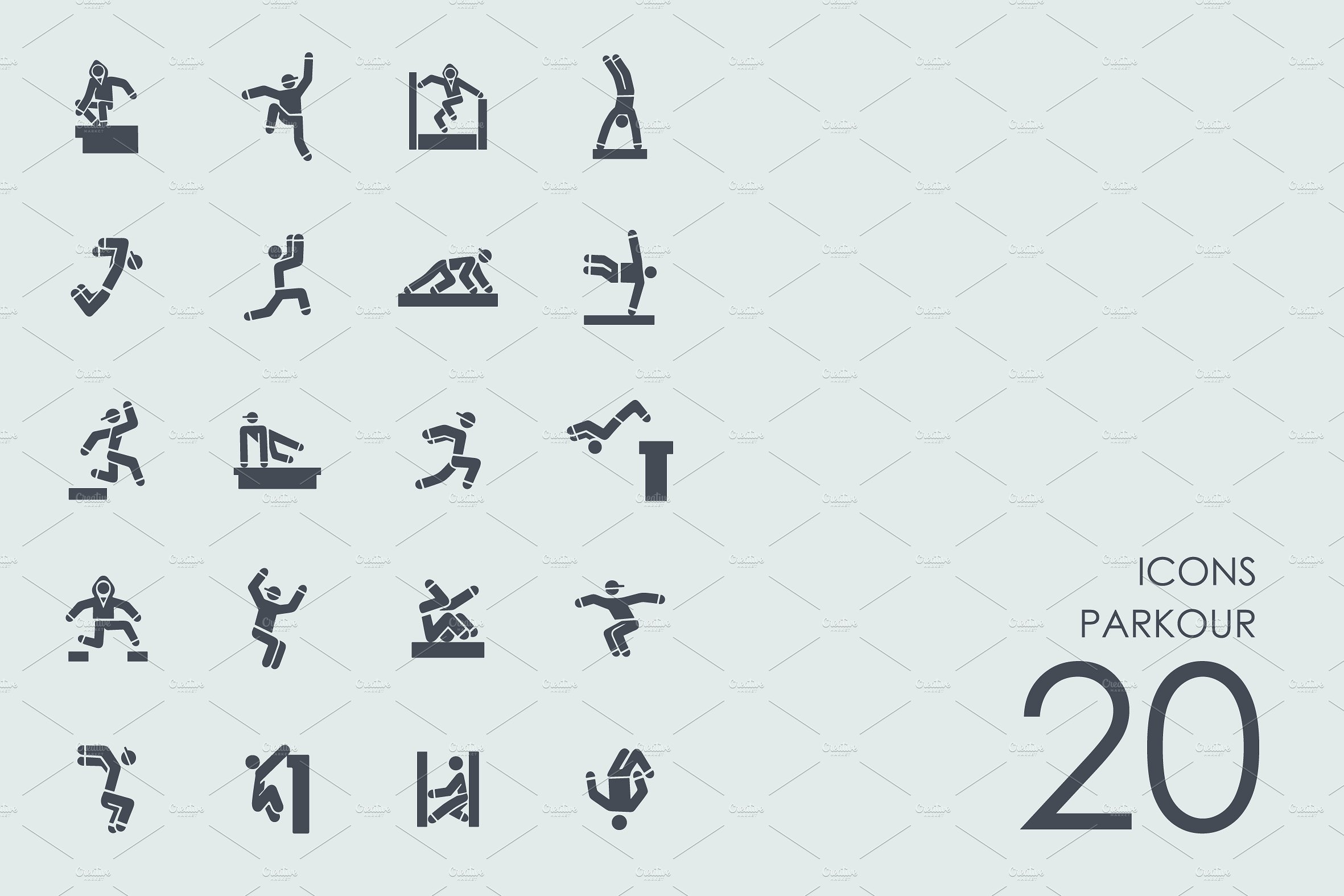 Parkour icons