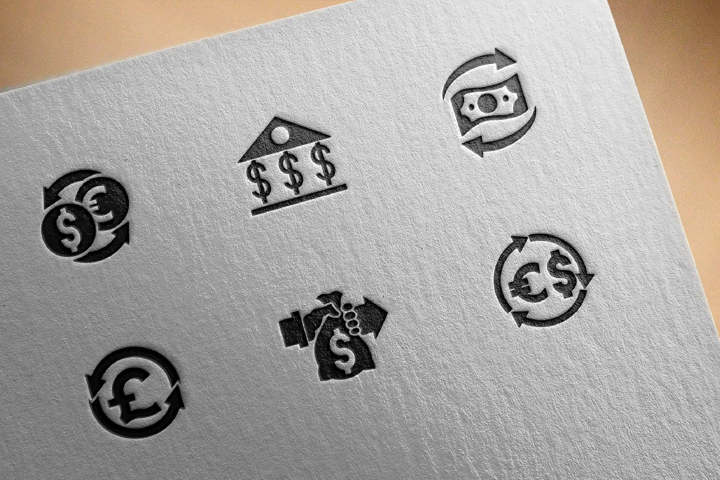 Currency exchange icons