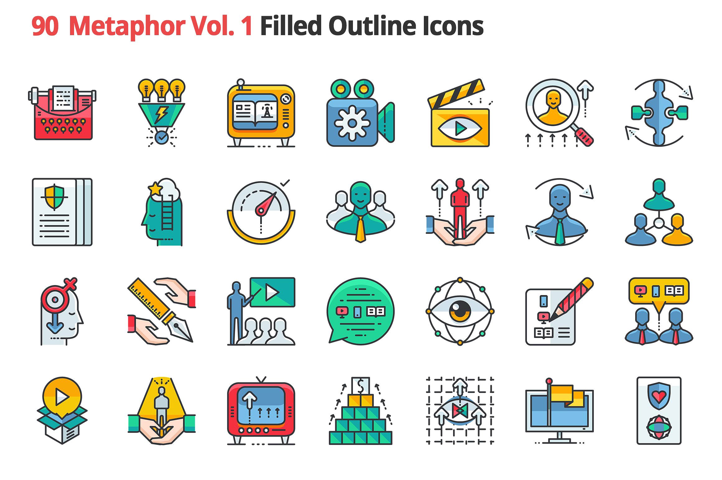 90 Metaphors Vol. 1 Filled Ico