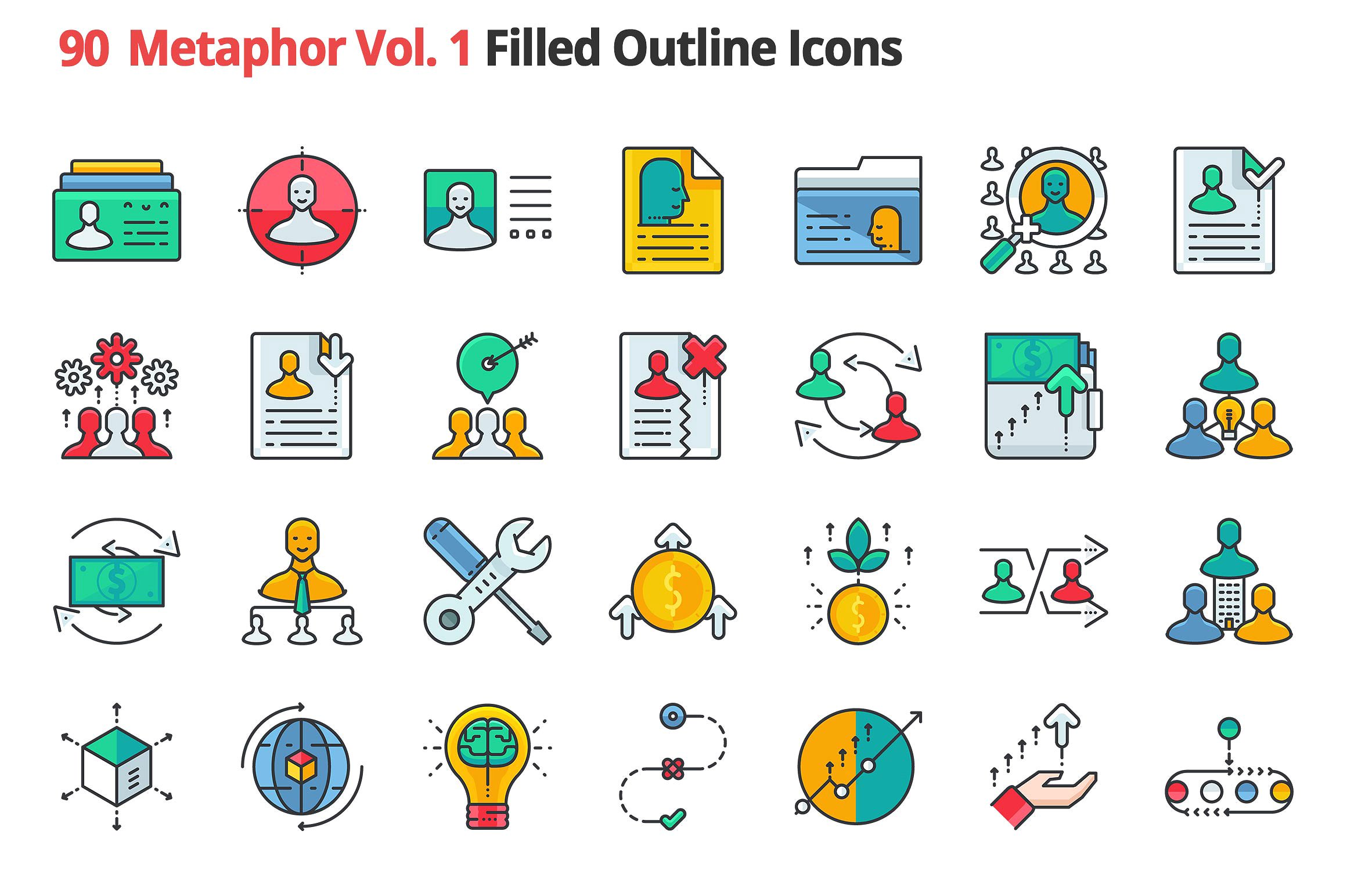 90 Metaphors Vol. 1 Filled Ico