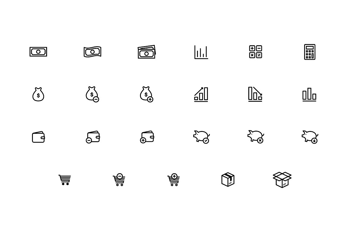 Ecommerce Icons Vol 01