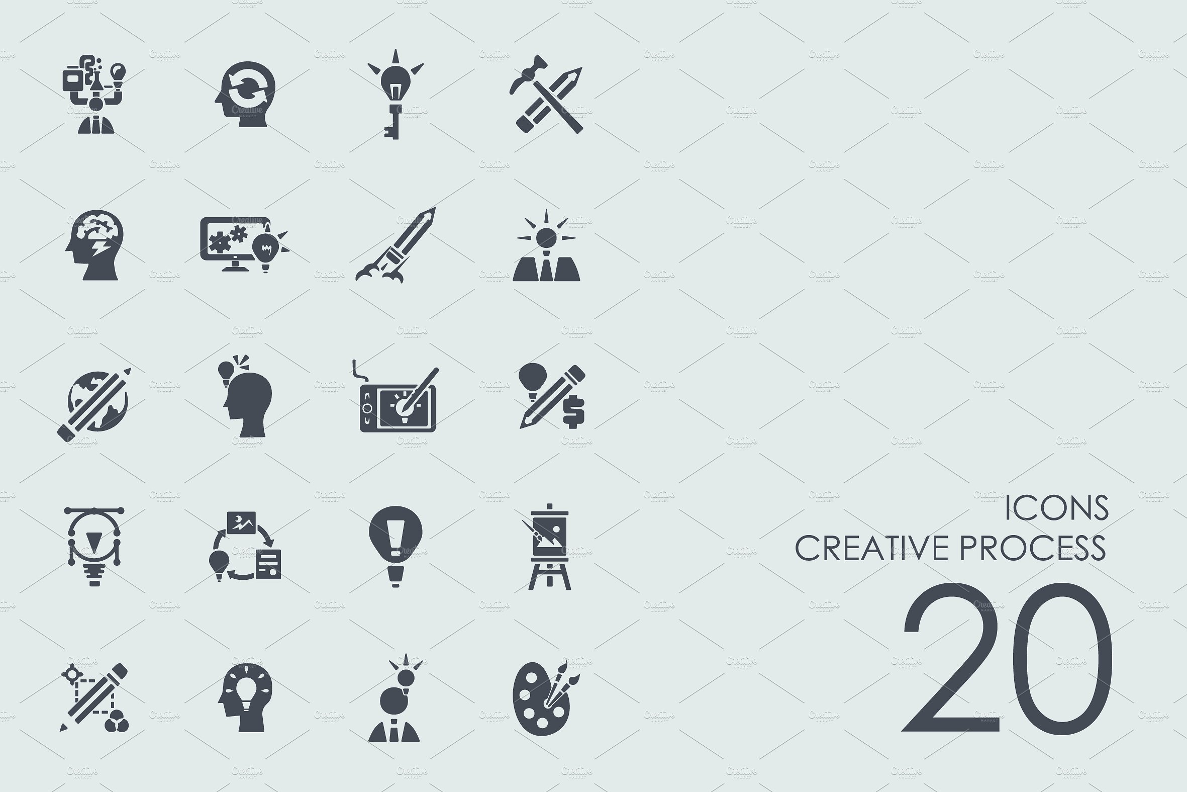 Creative process icons