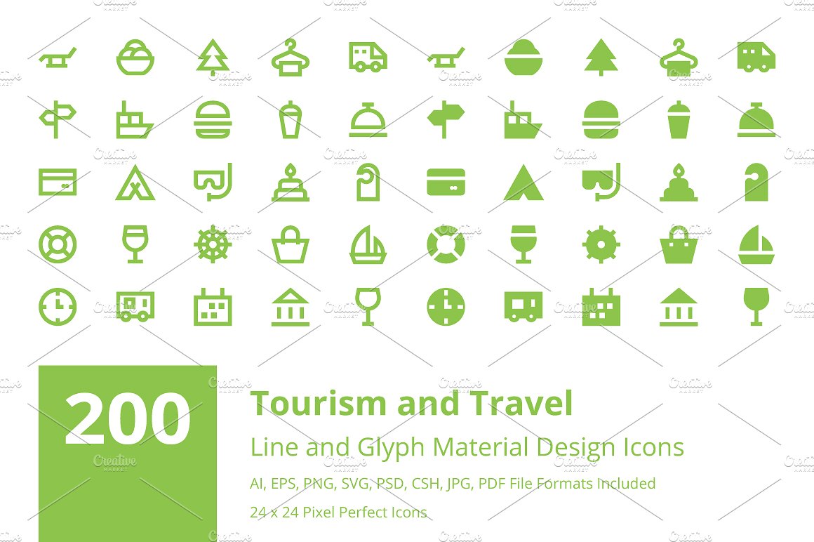 200 Tourism and Travel Materia