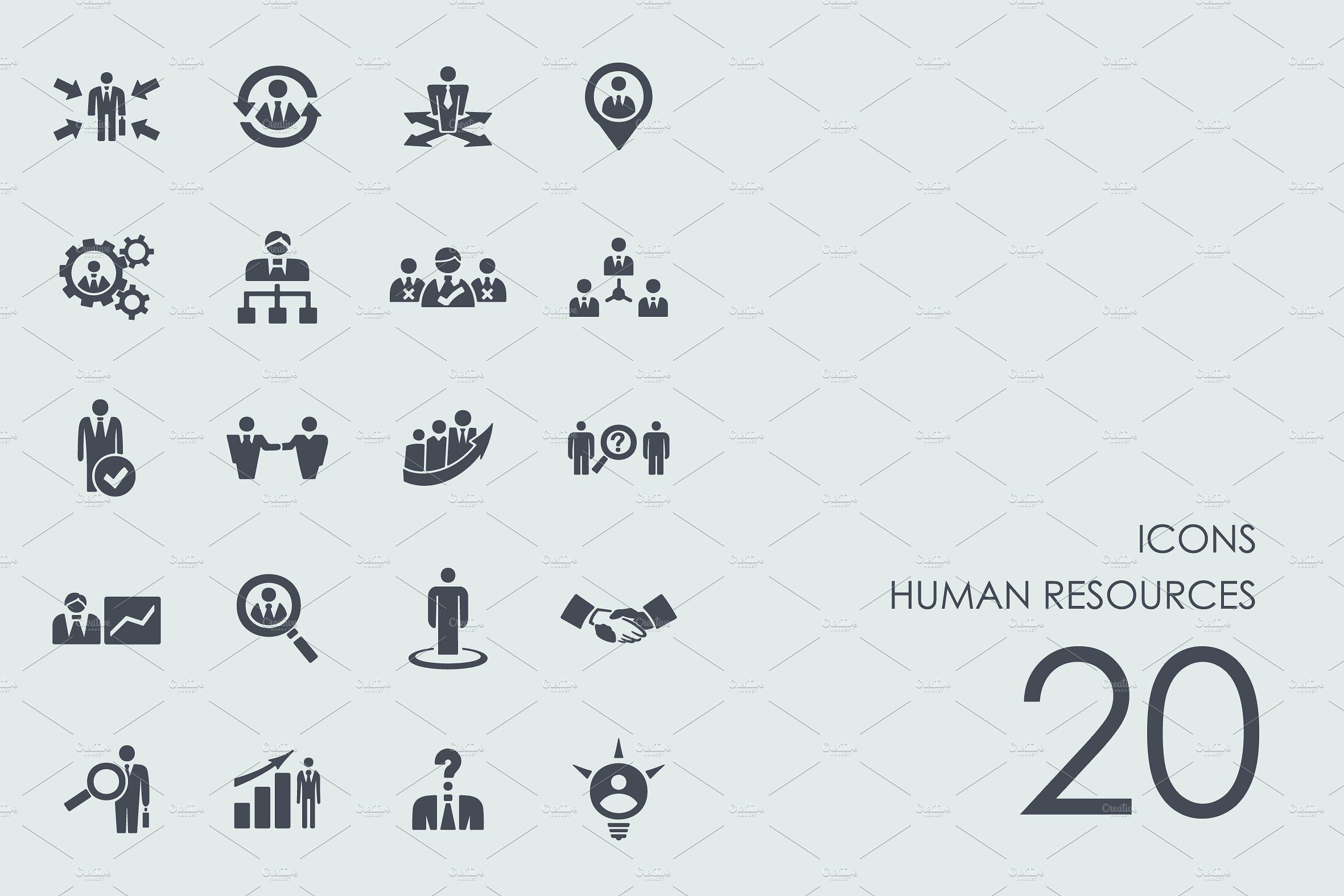 Human resources icons