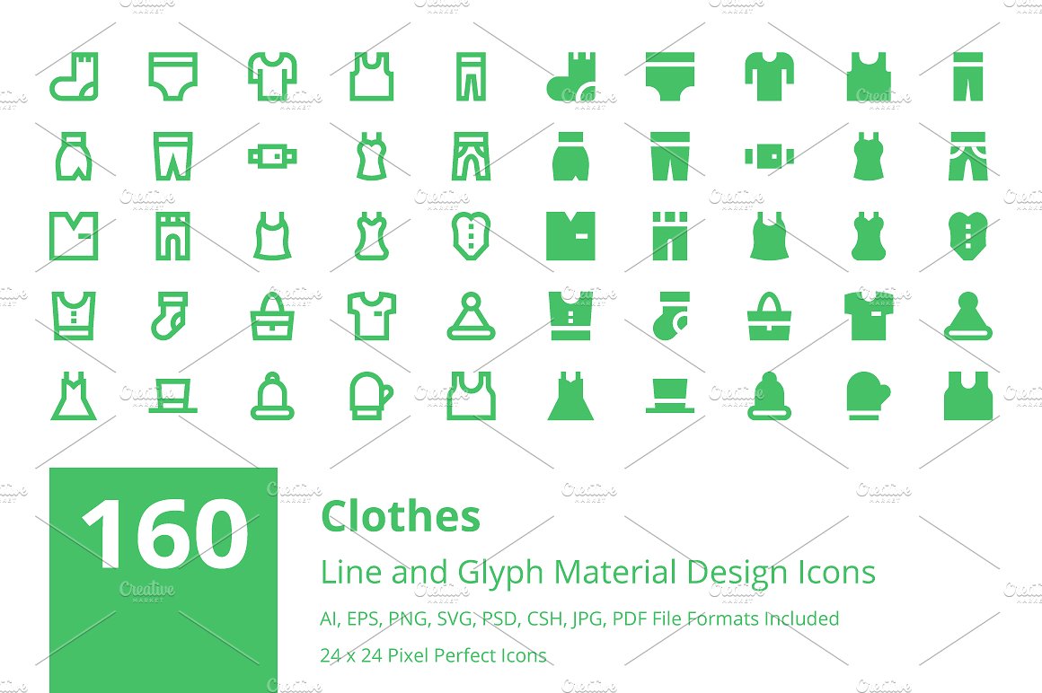 160 Clothes Material Design Ic