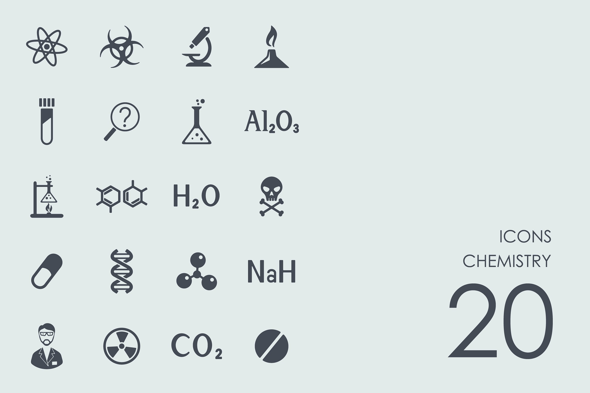 Chemistry icons