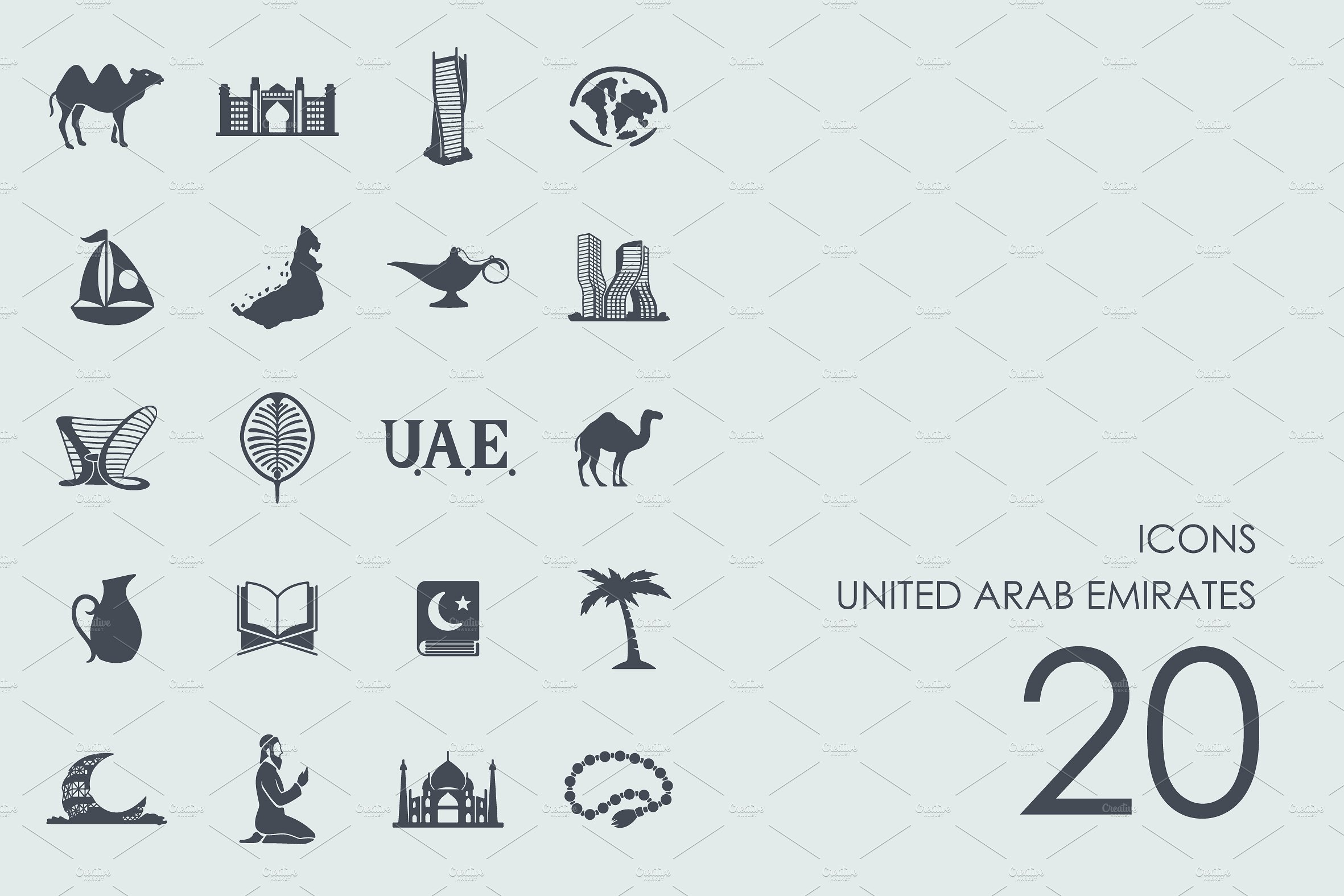 United Arab Emirates icons