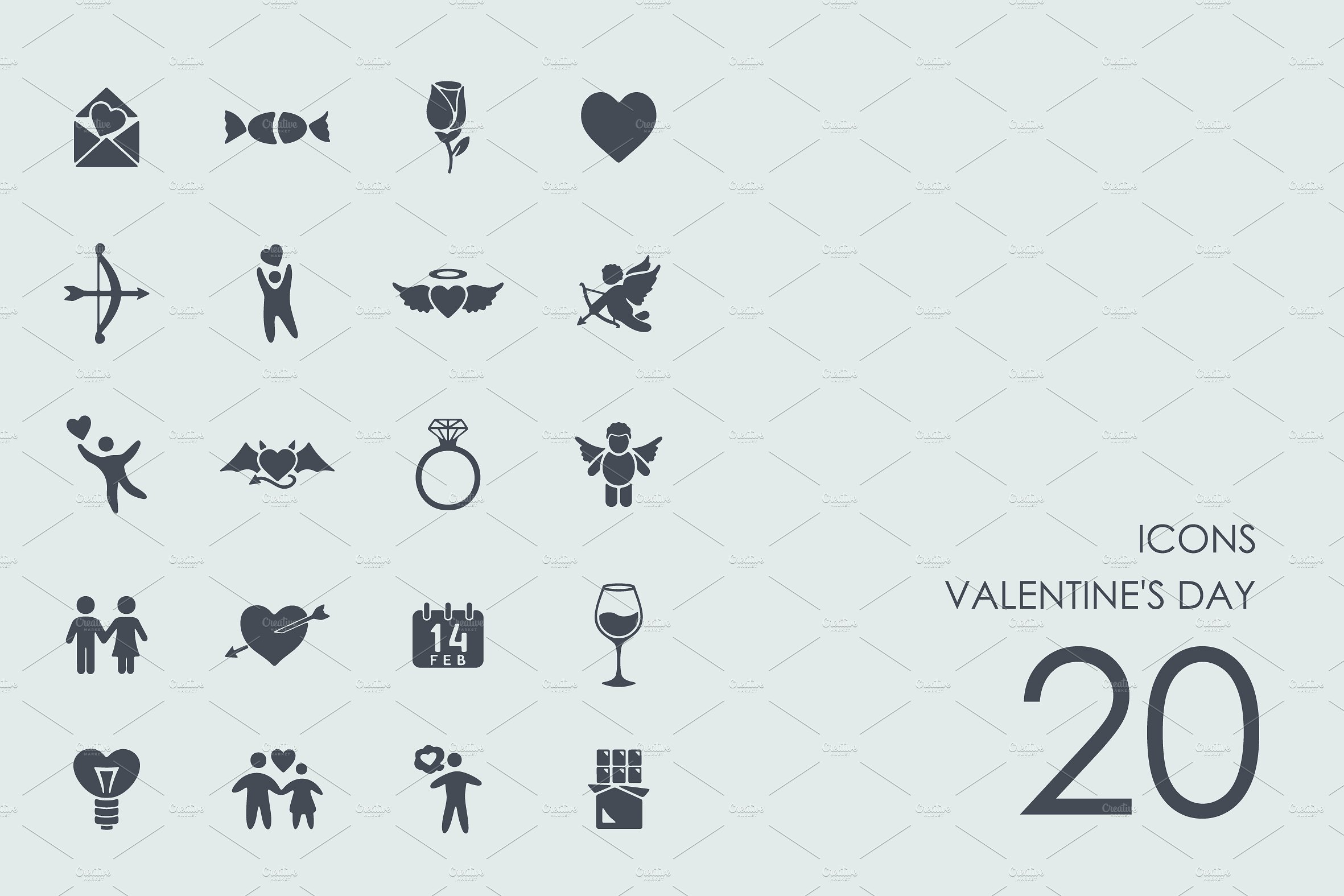 Valentine-#039;s day icons