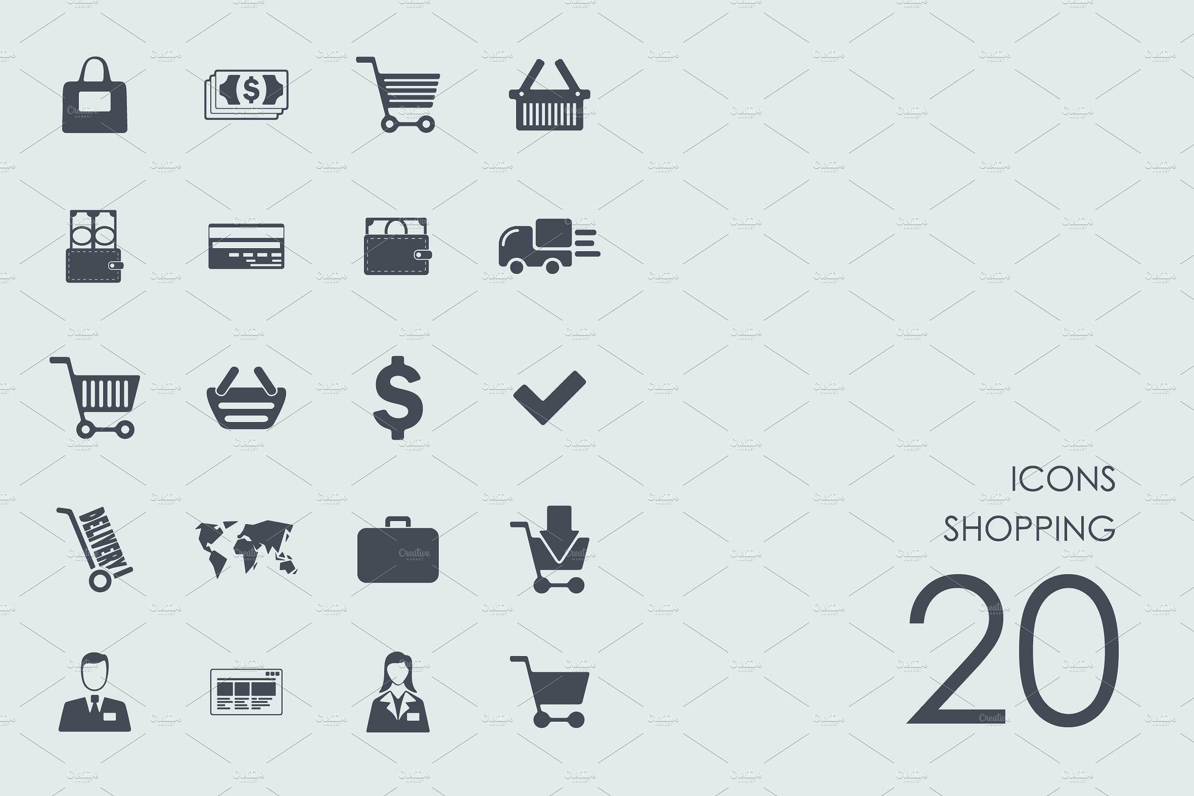 Shopping icons