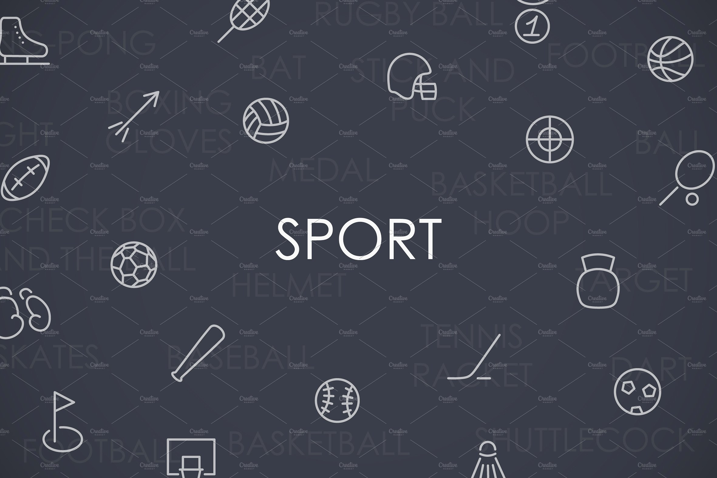 Sport thinline icons