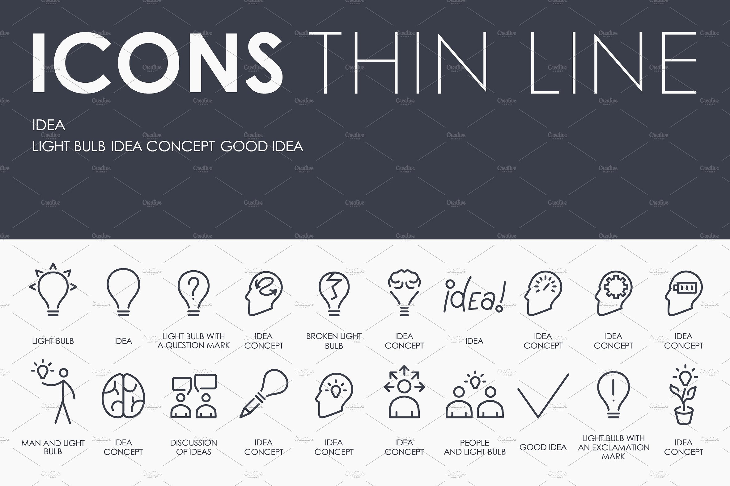 Idea thinline icons