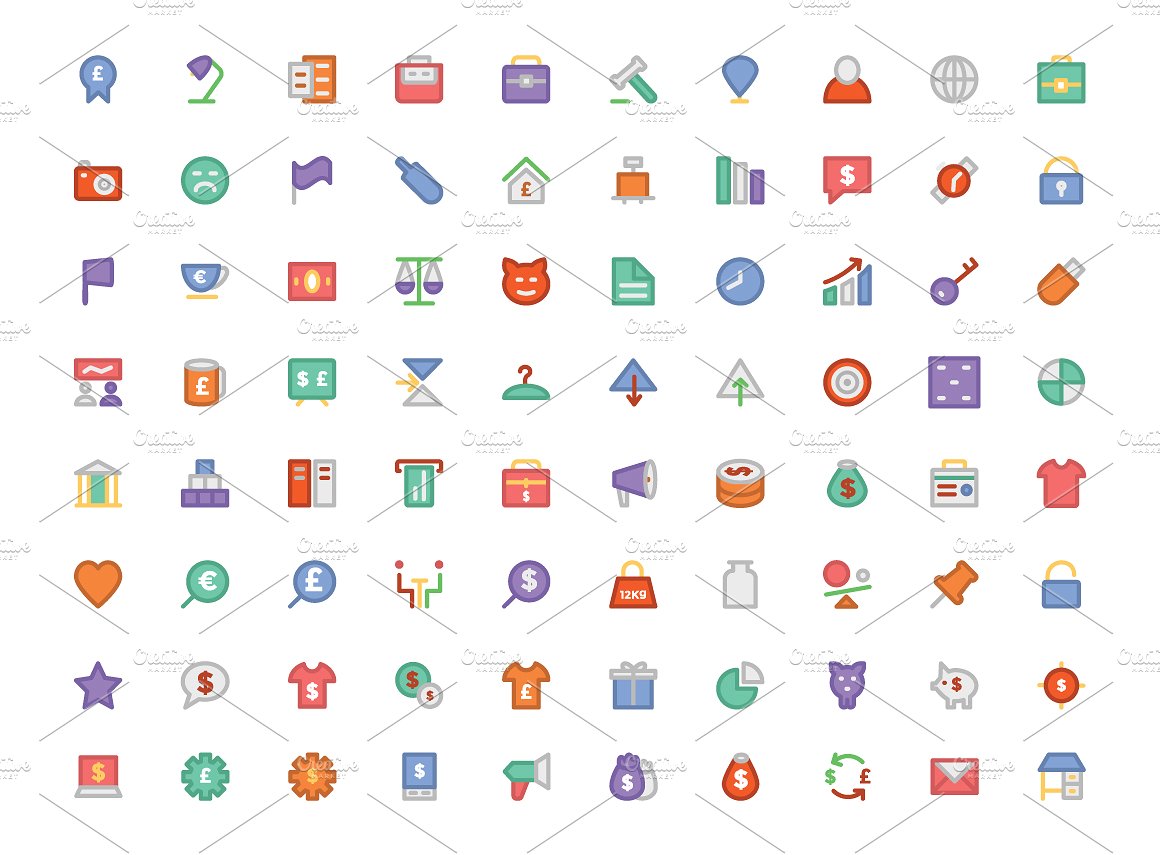 125 Trade Vector Icons