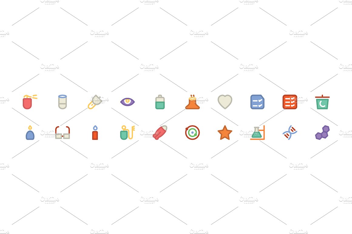 275 Science Colored Icons