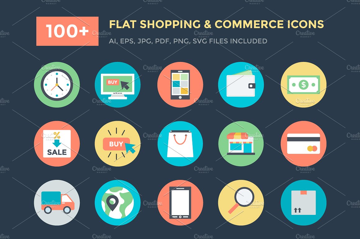 100 Shopping and Commerce Ico