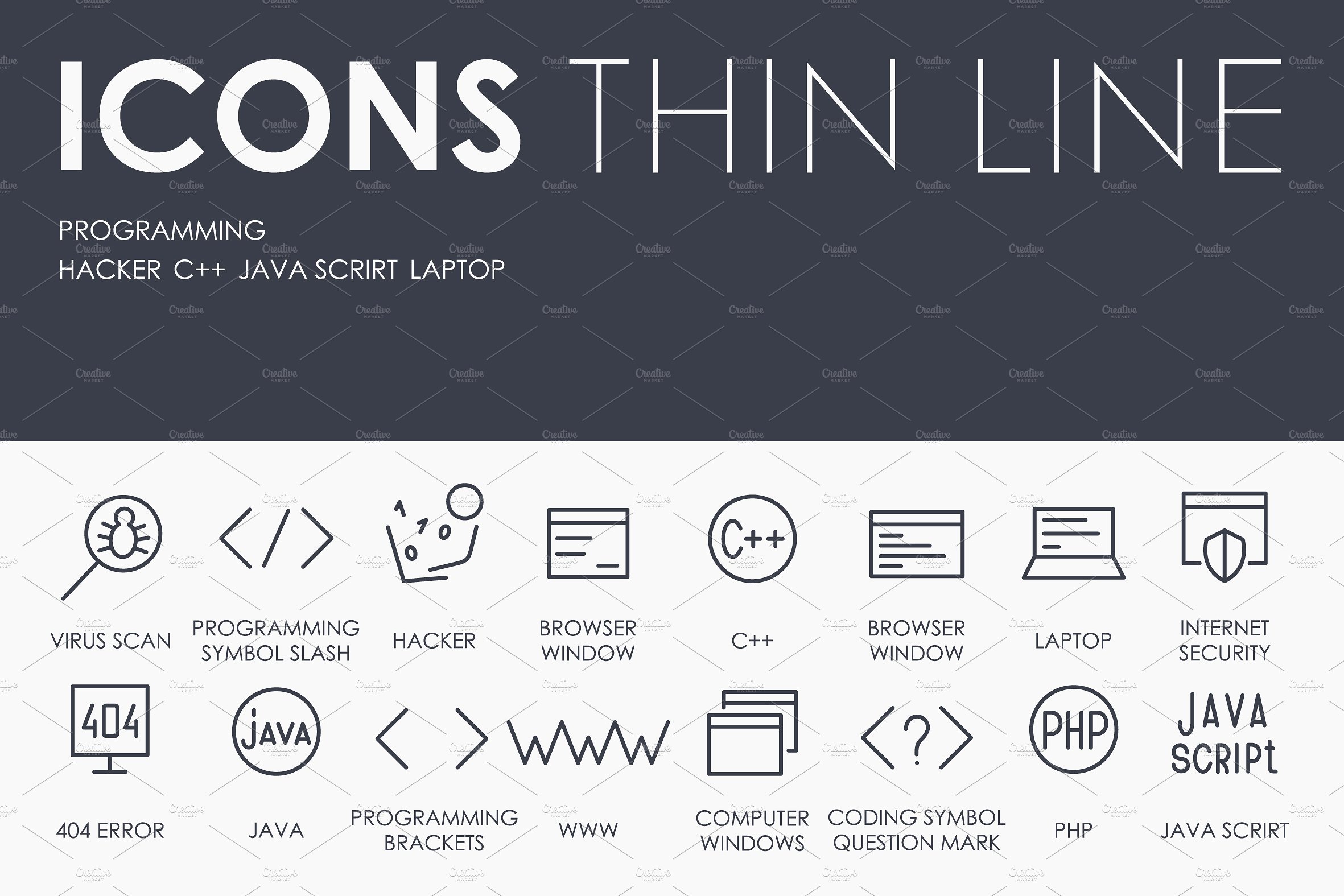 Programming thinline icon