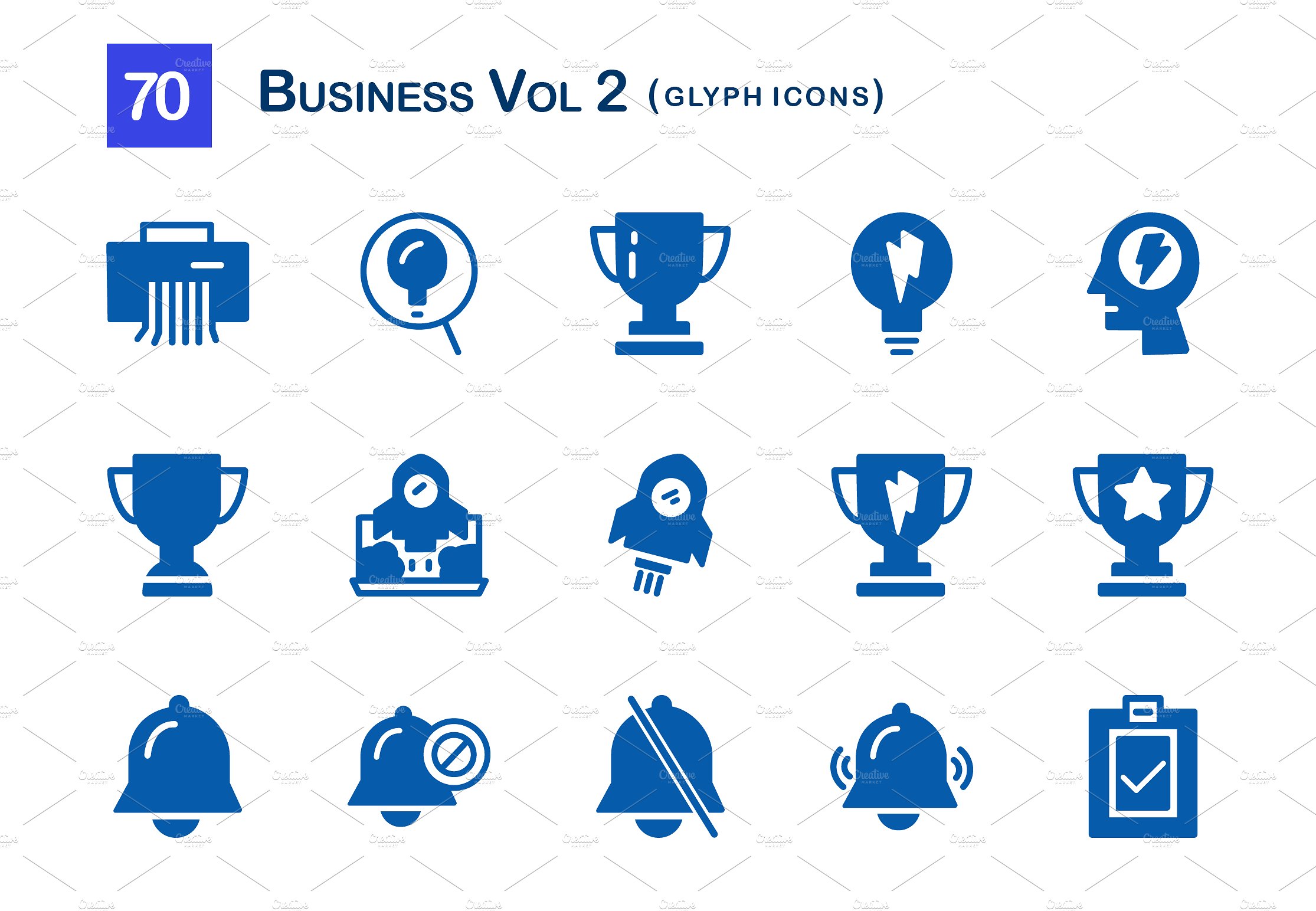 70 Business Vol 2 Glyph Icons