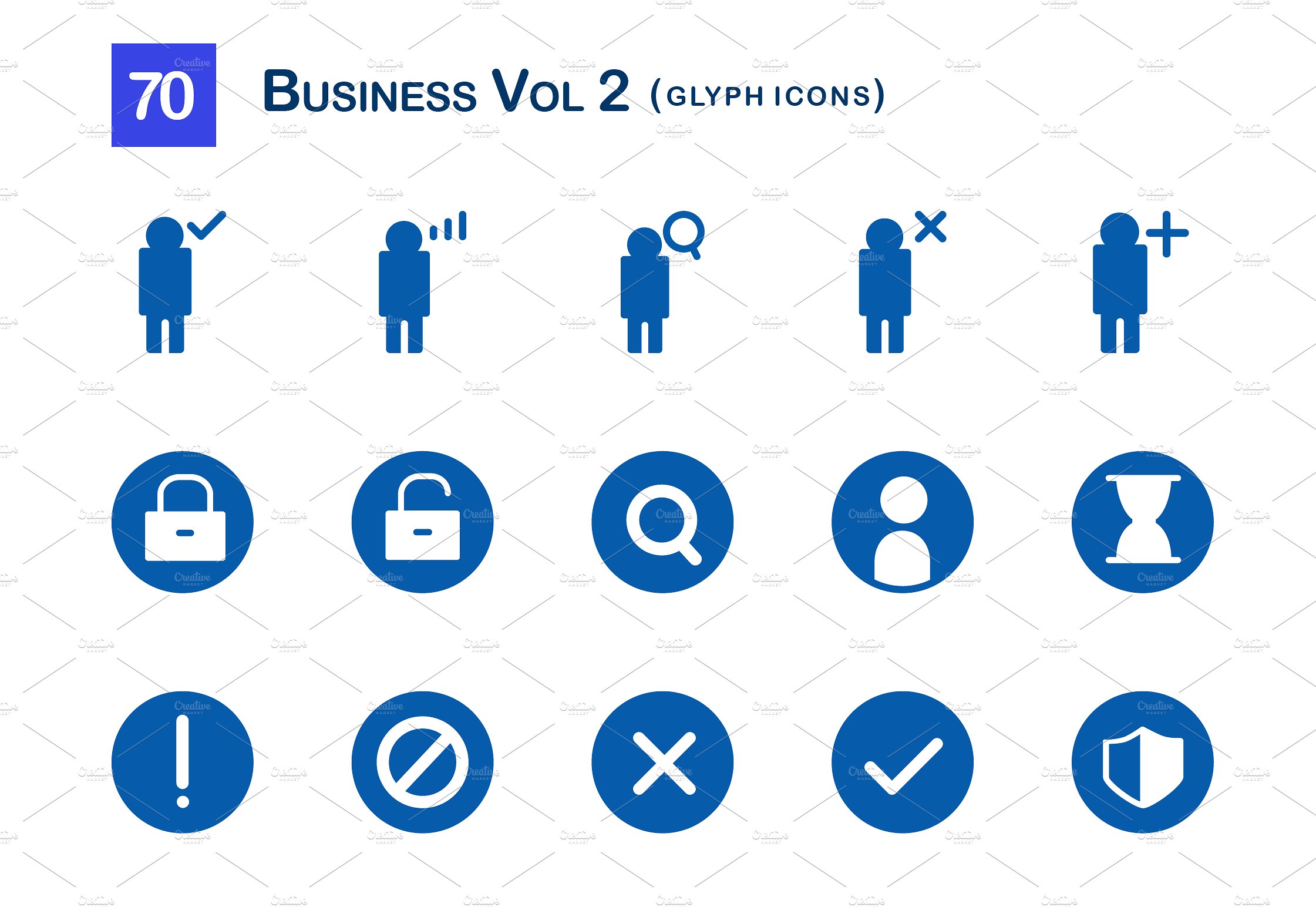 70 Business Vol 2 Glyph Icons