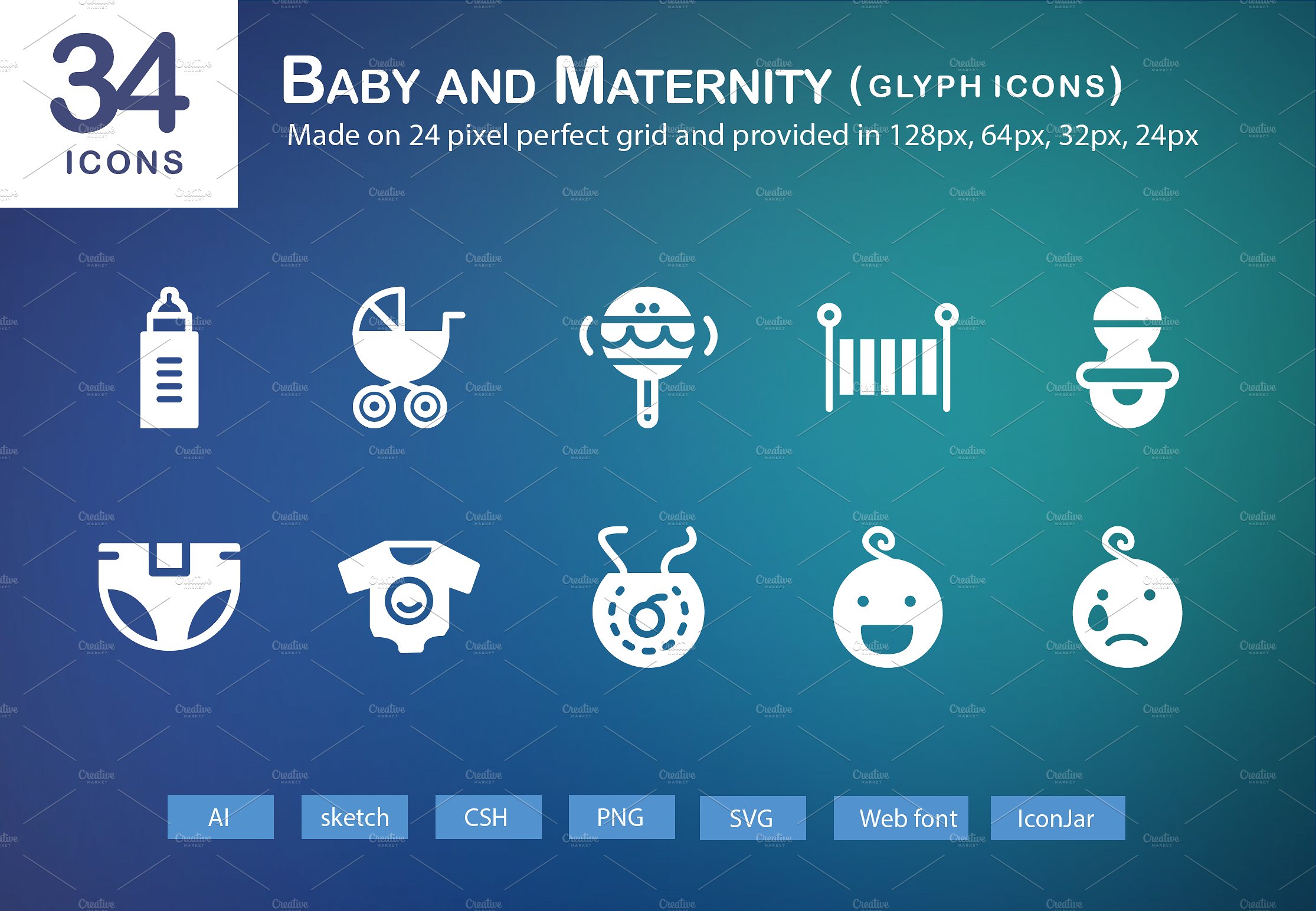 34 Baby and Maternity Glyph Ic