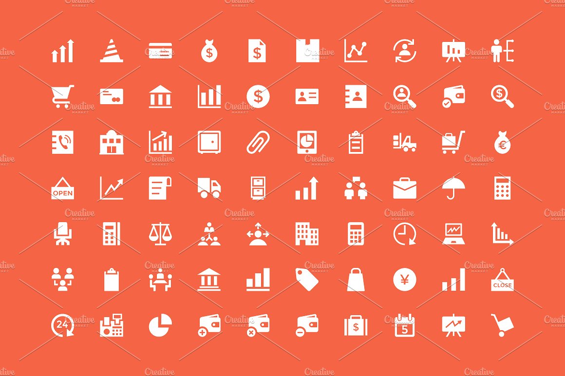 100 Trading Vector Icons