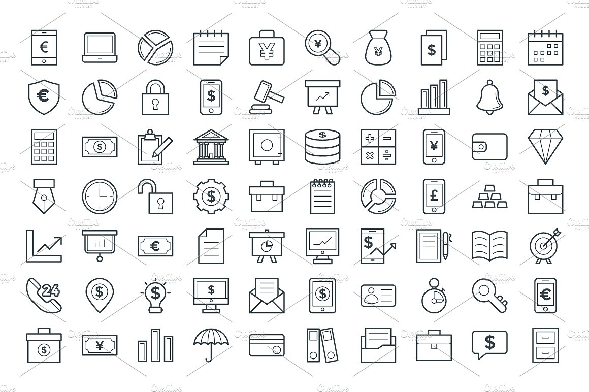 125 Finance Vector Icons