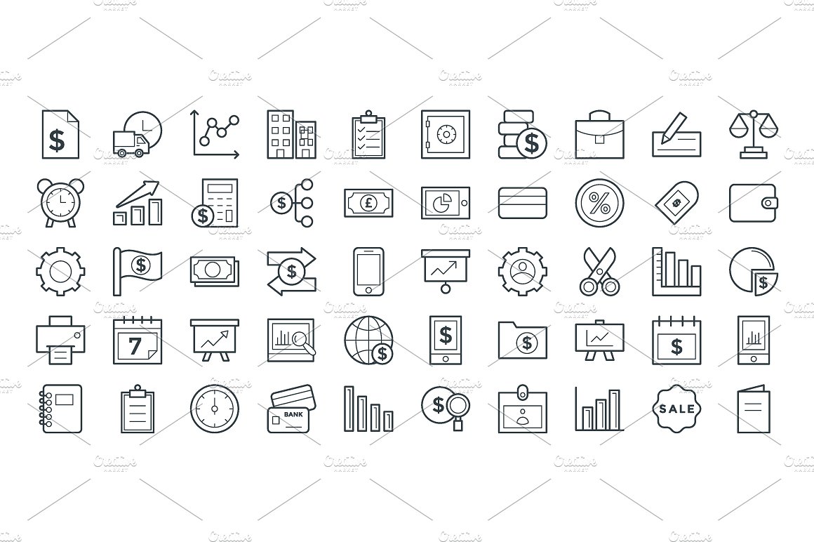 125 Finance Vector Icons