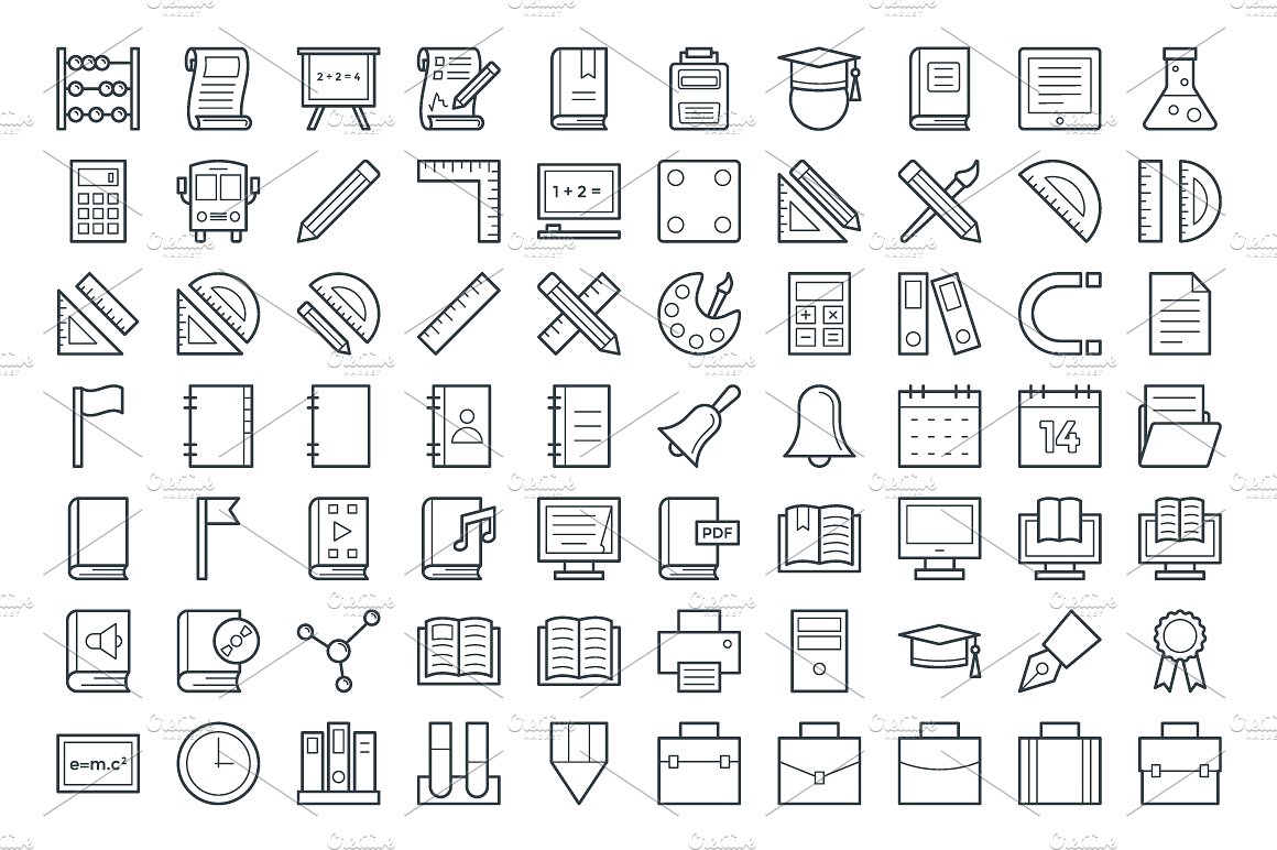 150 Education Vector Icons