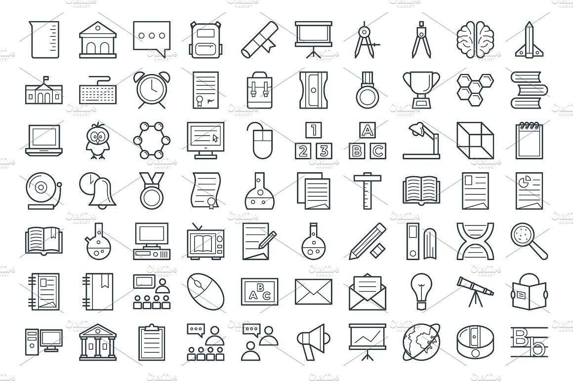 150 Education Vector Icons