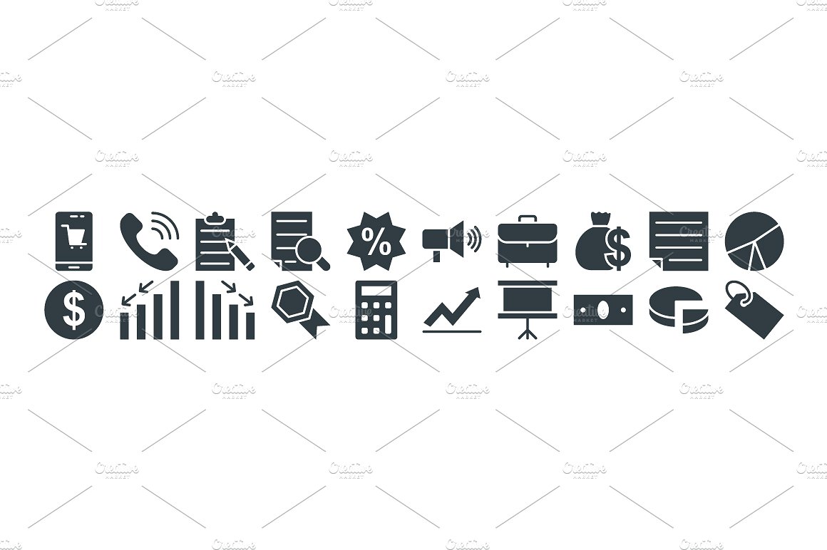 75 Trade Vector Icons