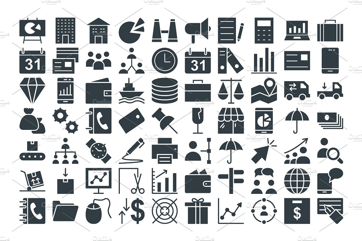 75 Trade Vector Icons