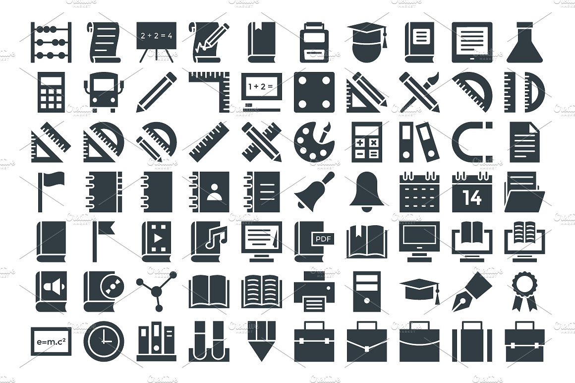 150 Education Vector Icons