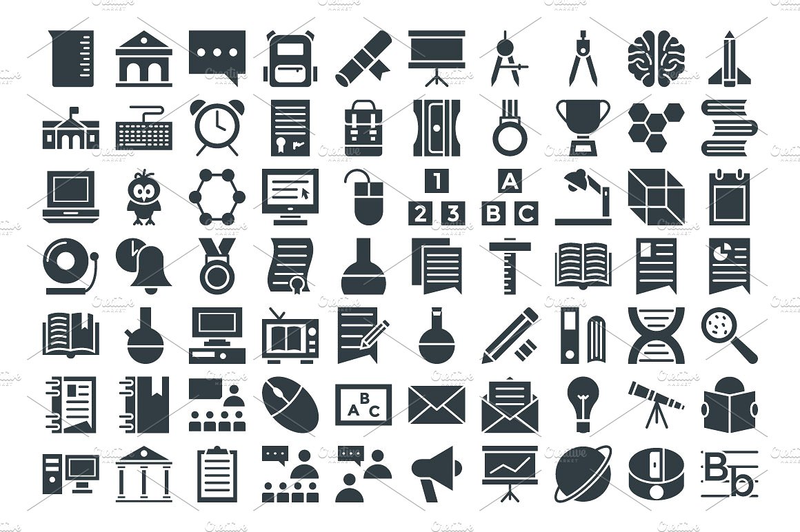 150 Education Vector Icons