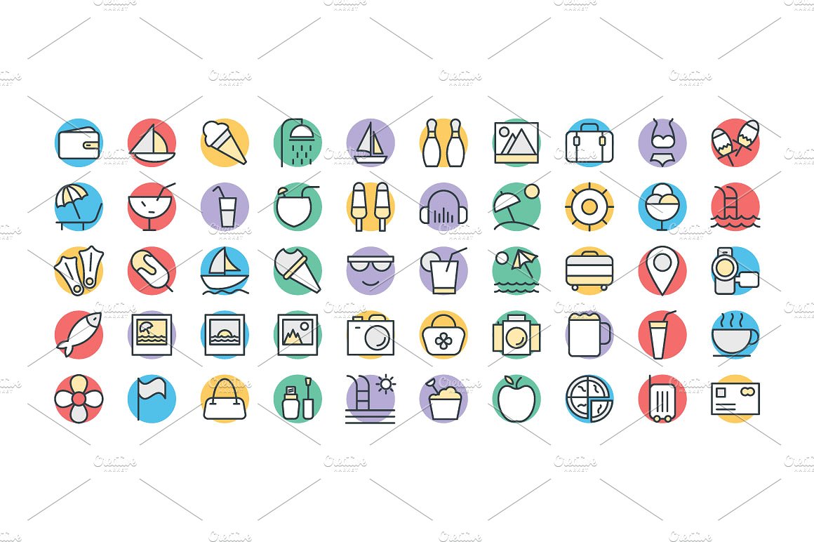 125 Summer Vector Icons