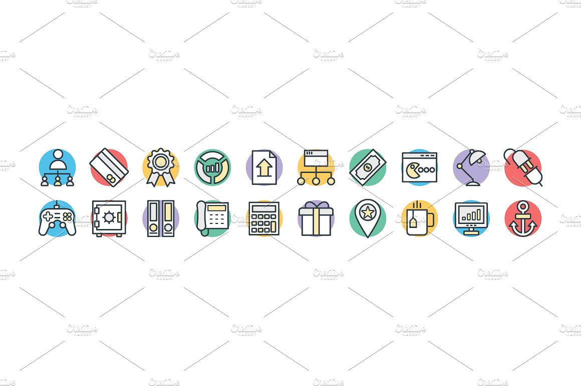 100 SEO and Marketing Icons