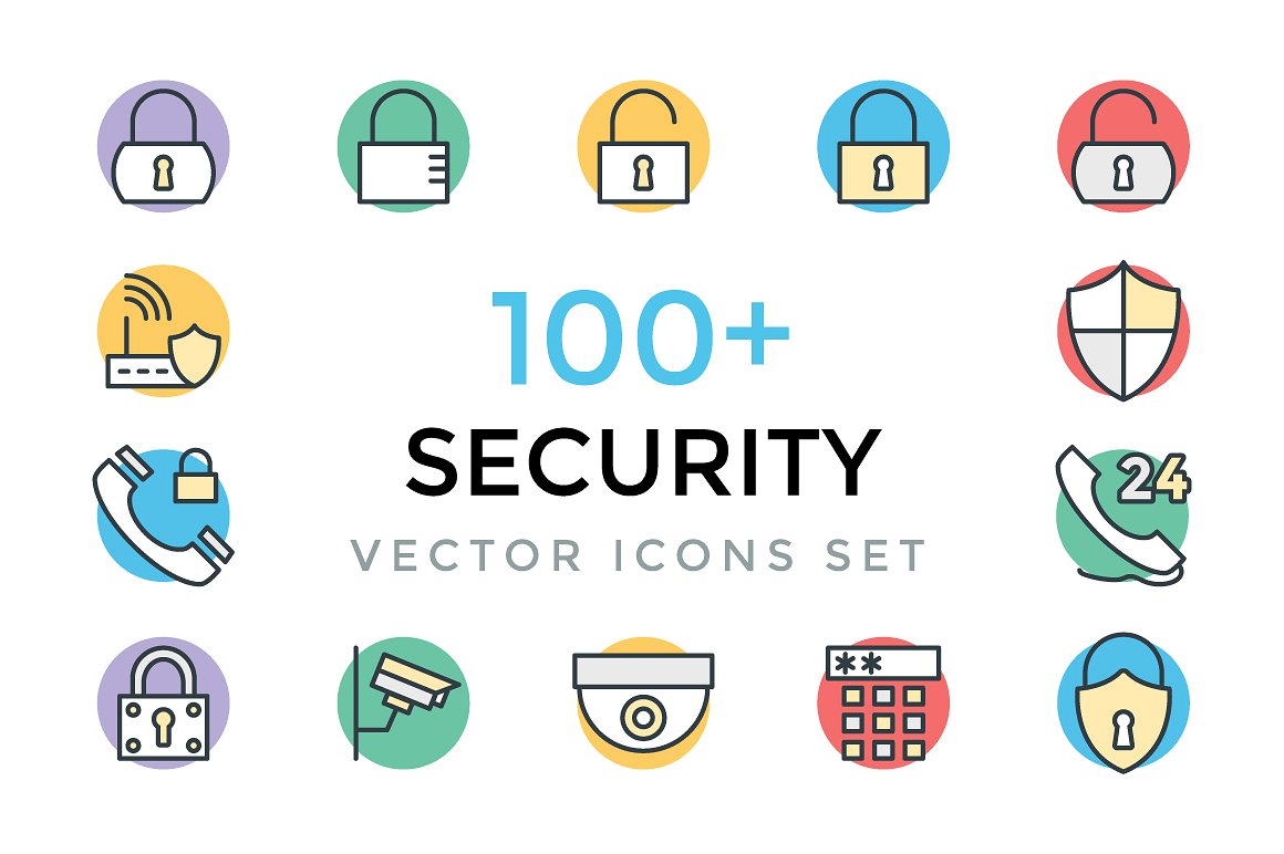 100 Security Vector Icons