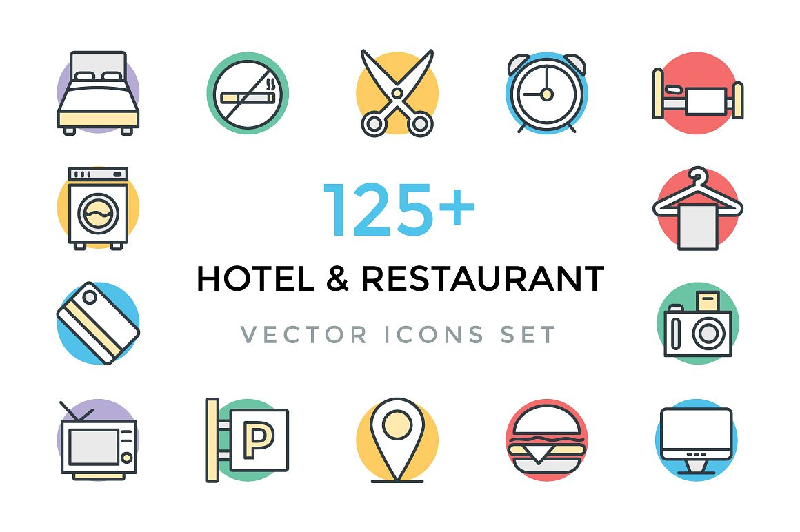 125 Hotel and Restaurant Icon