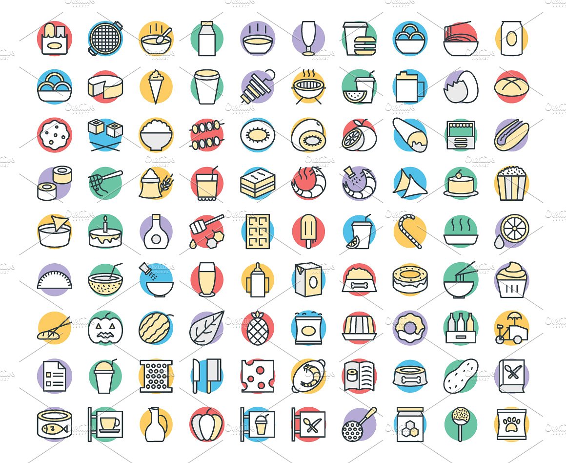 300 Food Vector Icons