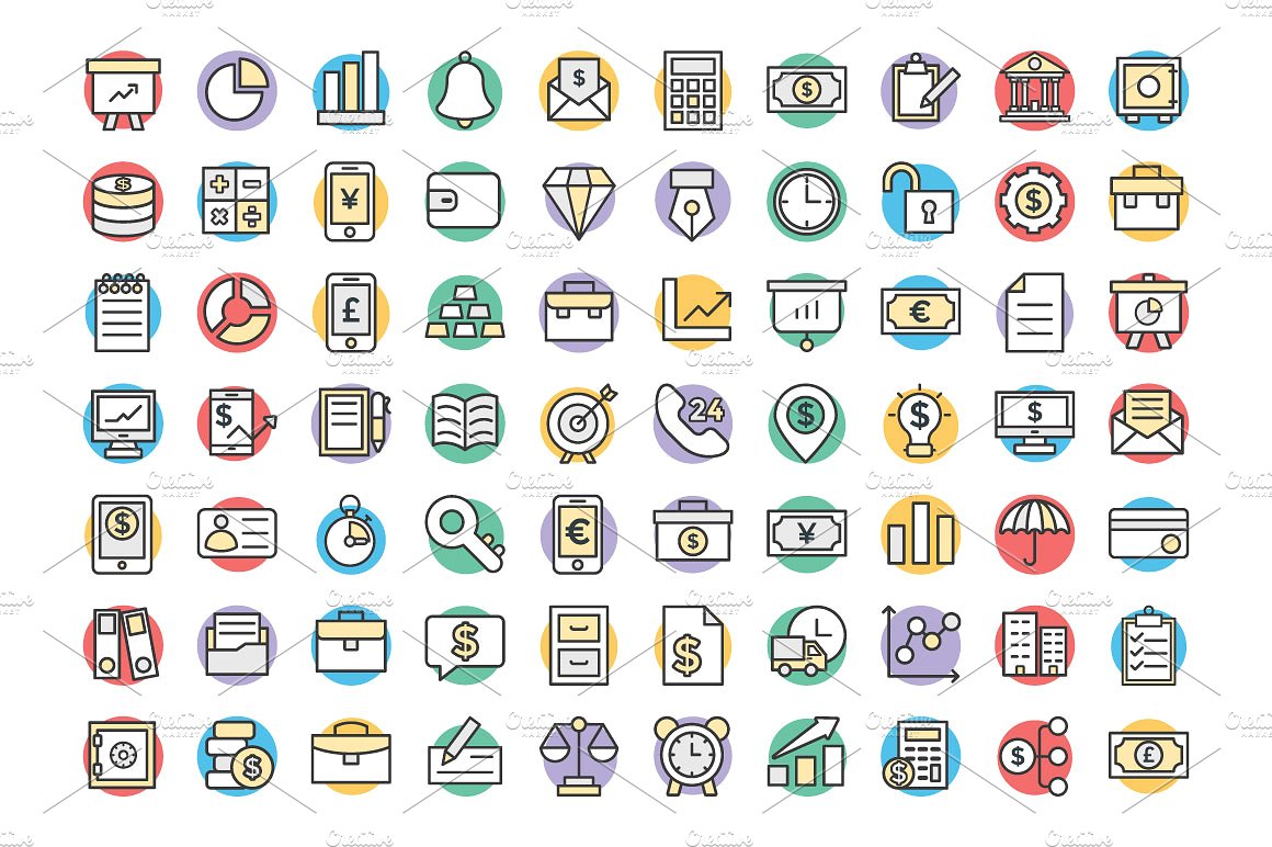 125 Finance Vector Icons