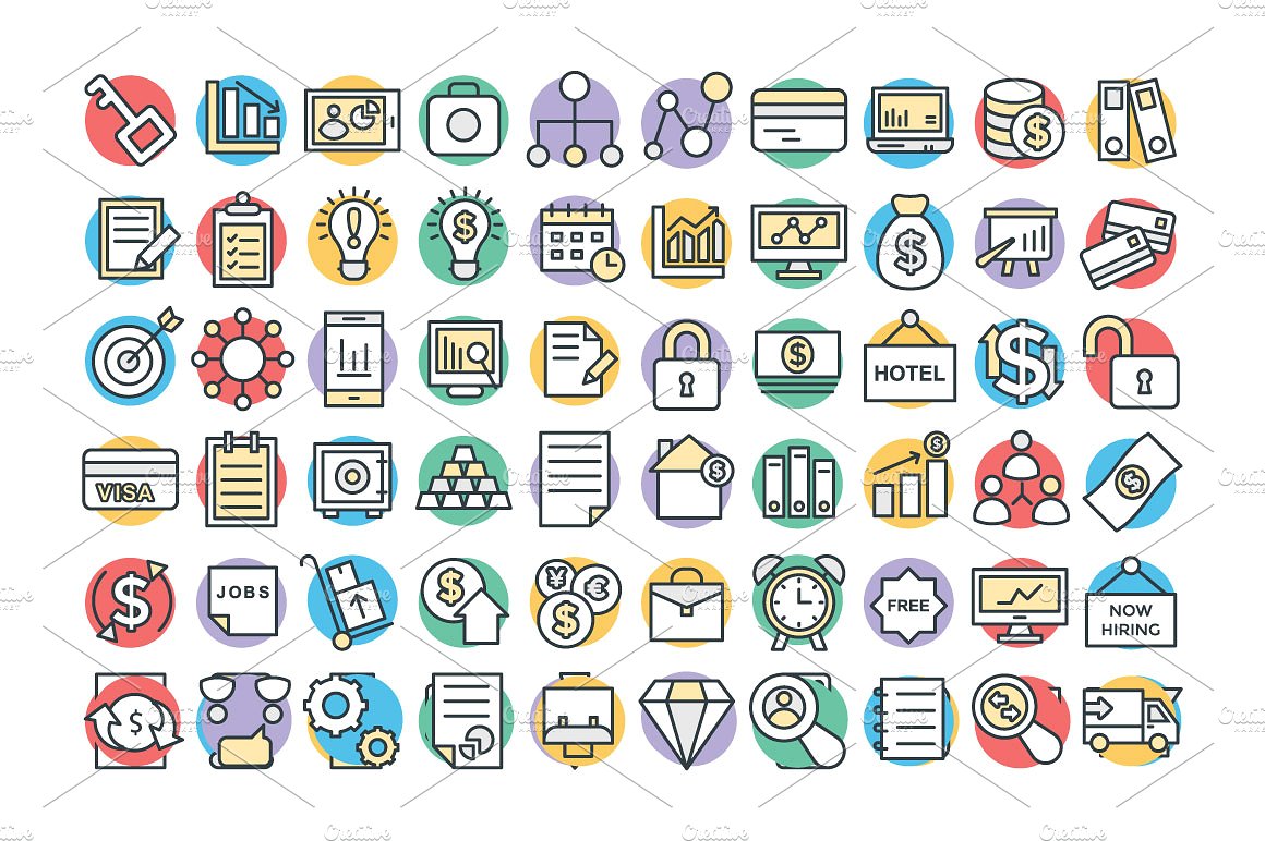 125 Business Vector Icons