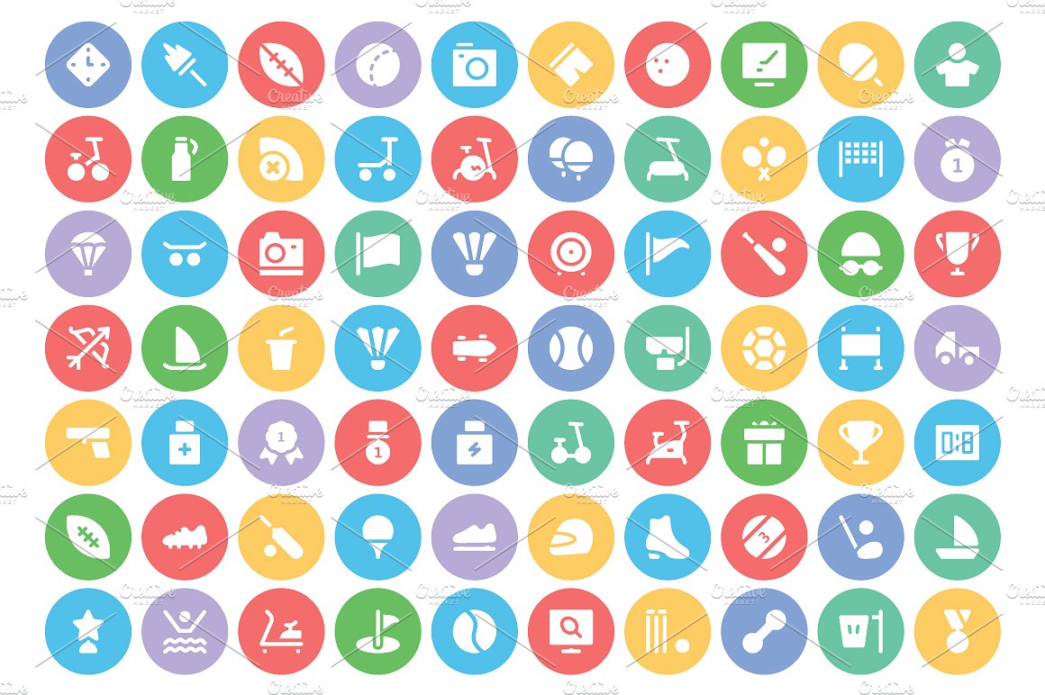 225 Sports Vector Icons