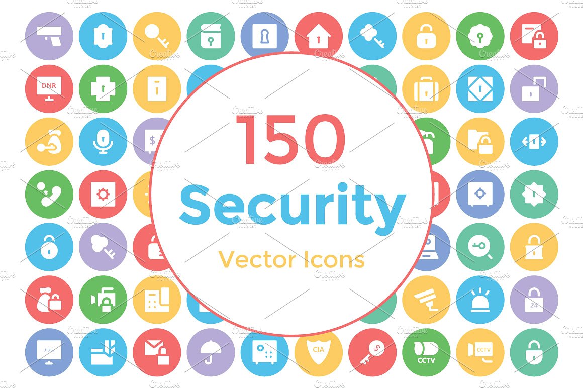 150 Security Vector Icons